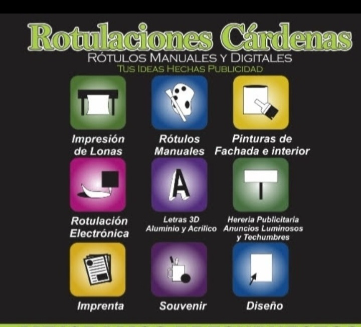Rotulaciones Cárdenas, rótulos manuales y digitales