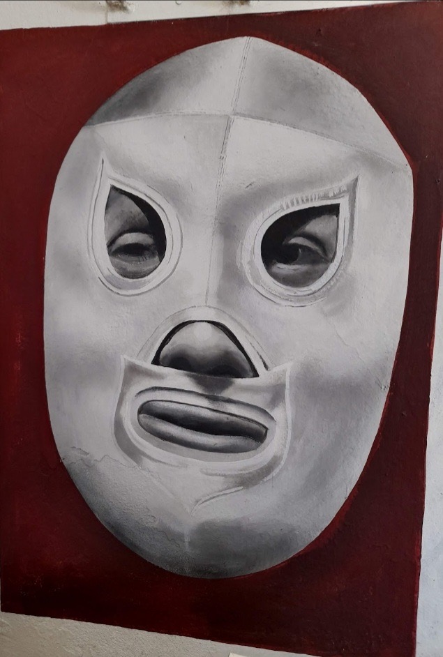 Mural artístico de máscara