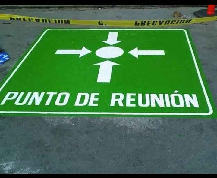 Señalización de punto de reunión